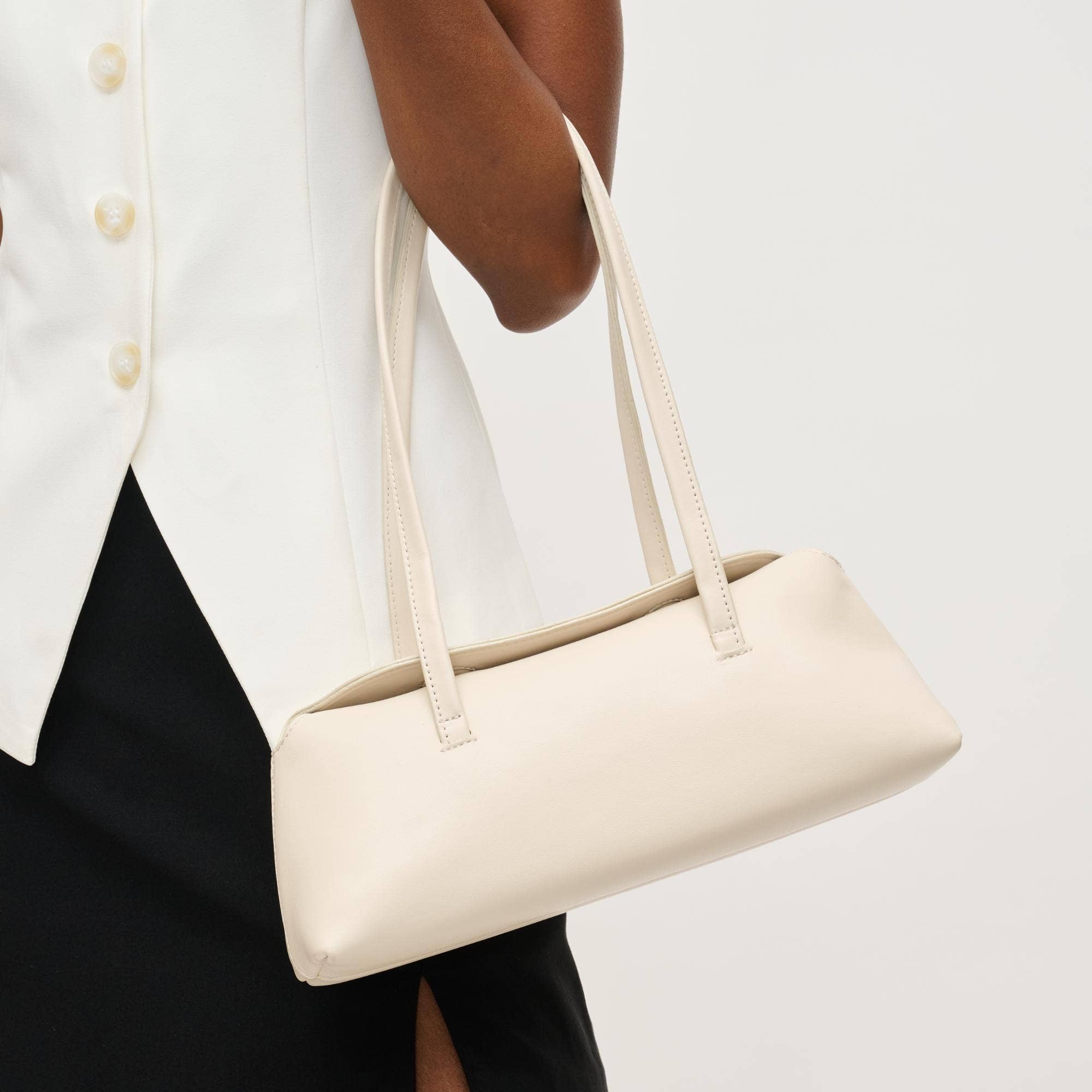 Merlinda Shoulder Bag: Oatmilk