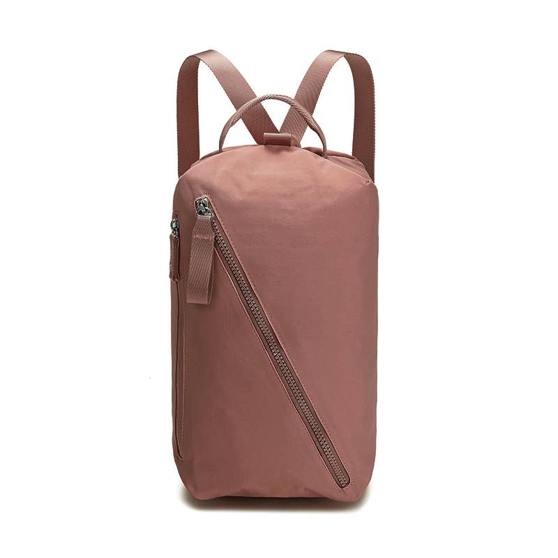 Sonia Nylon Travel and Everyday Nylon Crossbody Backpack Bag: Grey