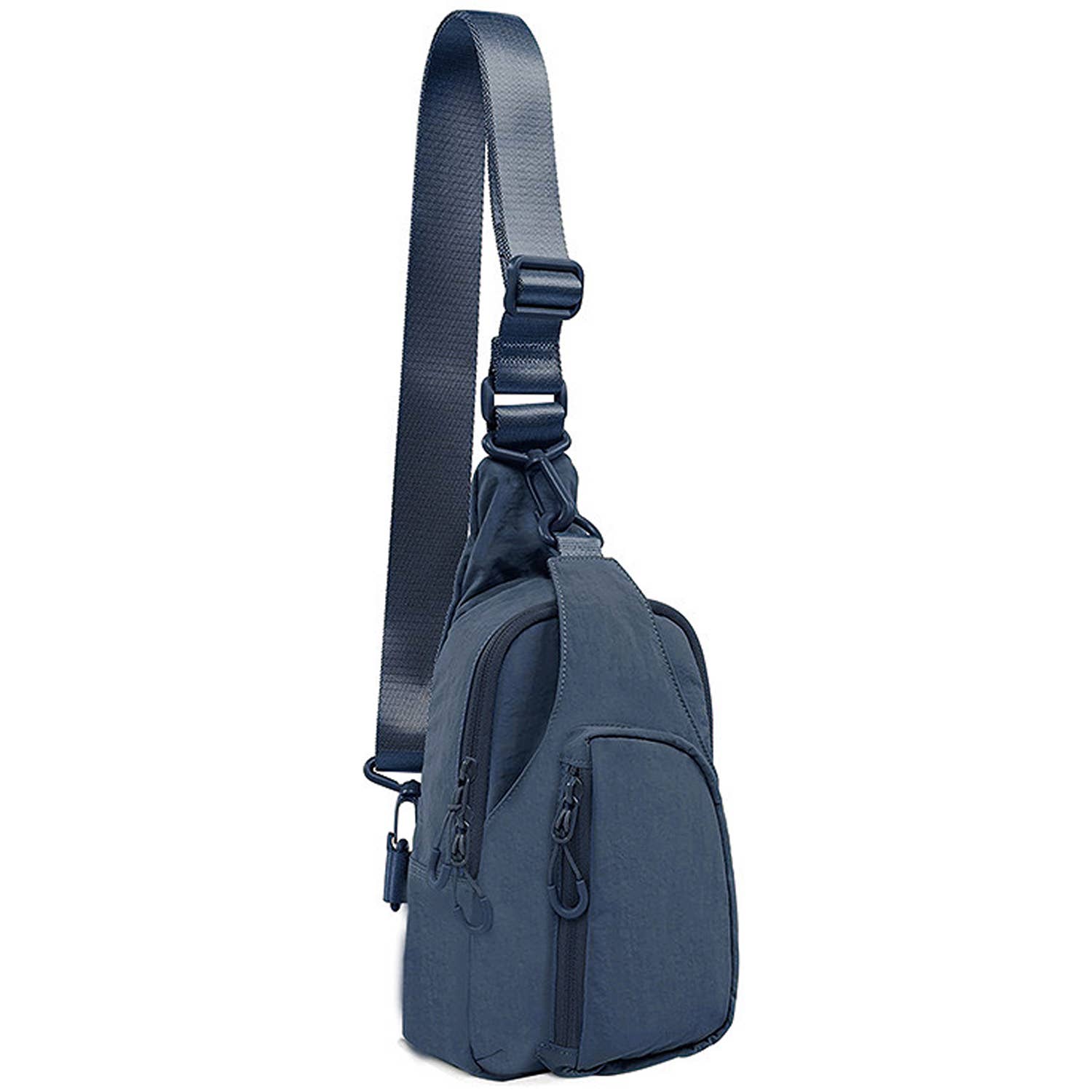 Julie's Nylon Sporty Crossbody Sling Bag: Blue