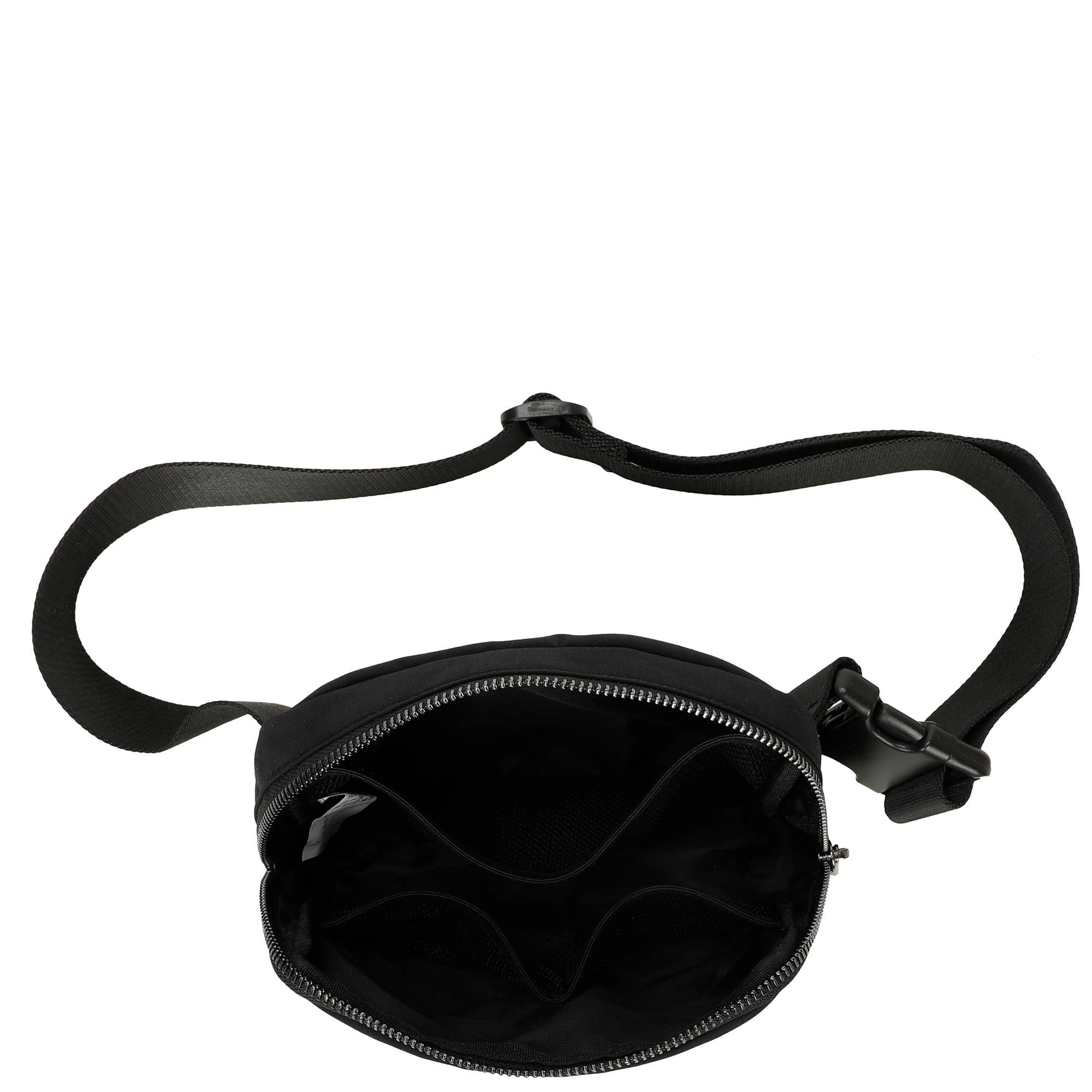 Adelaide Alternative Water-Repellent Nylon Fanny Pack Bag: Black