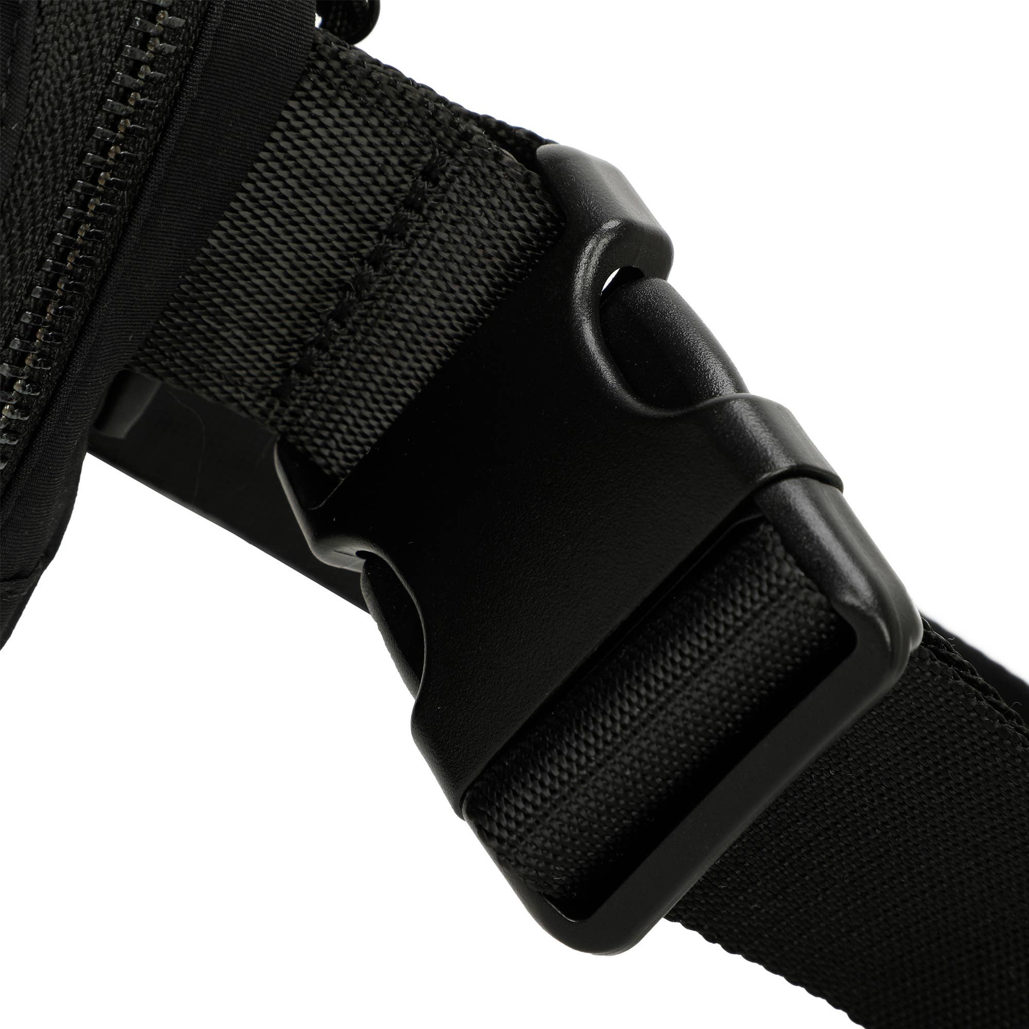Adelaide Alternative Water-Repellent Nylon Fanny Pack Bag: Black