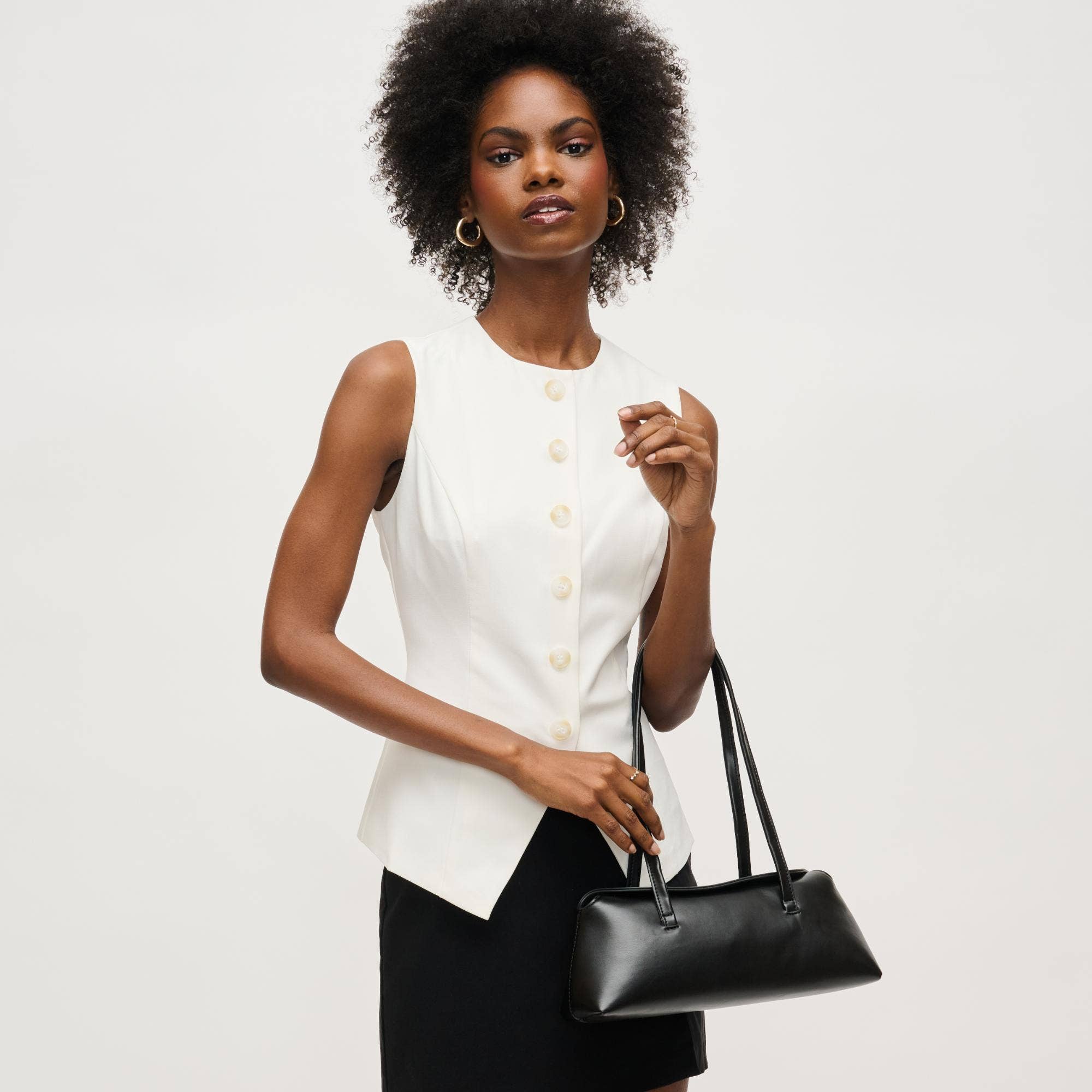 Merlinda Shoulder Bag: Oatmilk