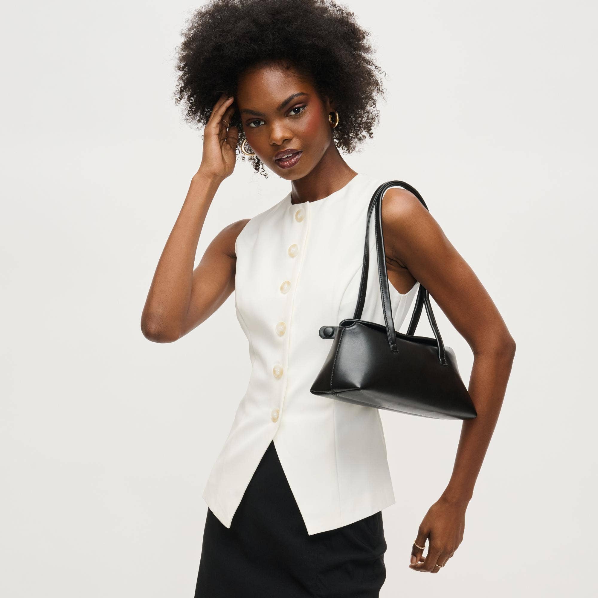 Merlinda Shoulder Bag: Oatmilk