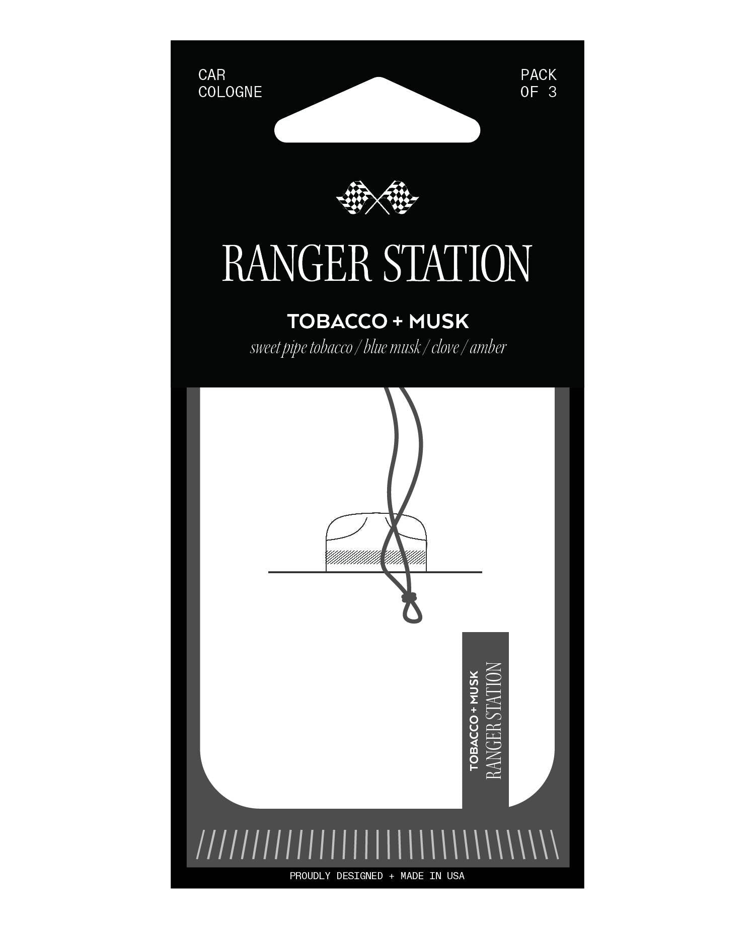 Ranger Station Wholesale - Tobac + Musk Car Cologne (3-Pack) 