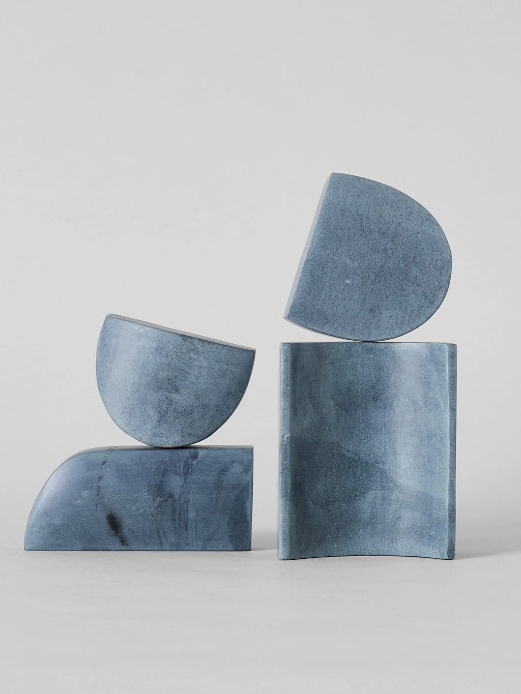 Grey Soapstone Stacking Sculpture Set