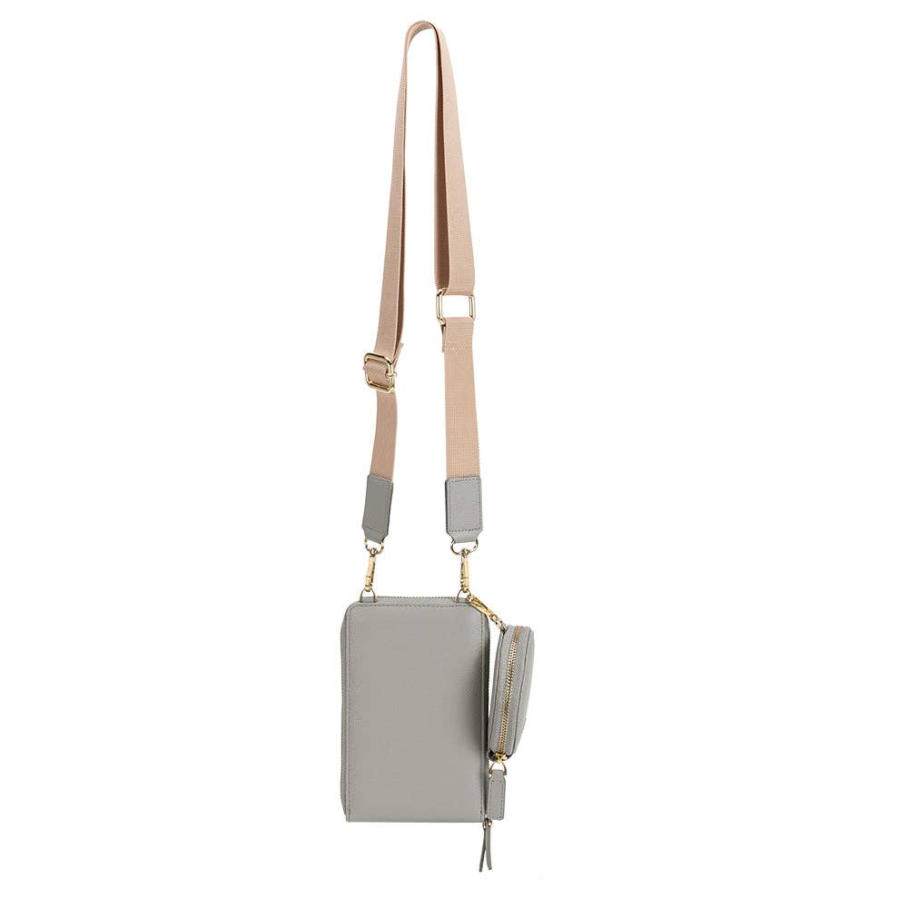 Melie Bianco - Iris Small Steel Recycled Vegan Crossbody