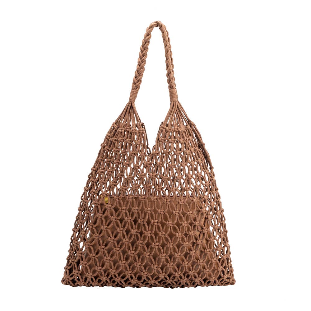 Melie Bianco - Izzy Medium Shoulder Bag in Chocolate