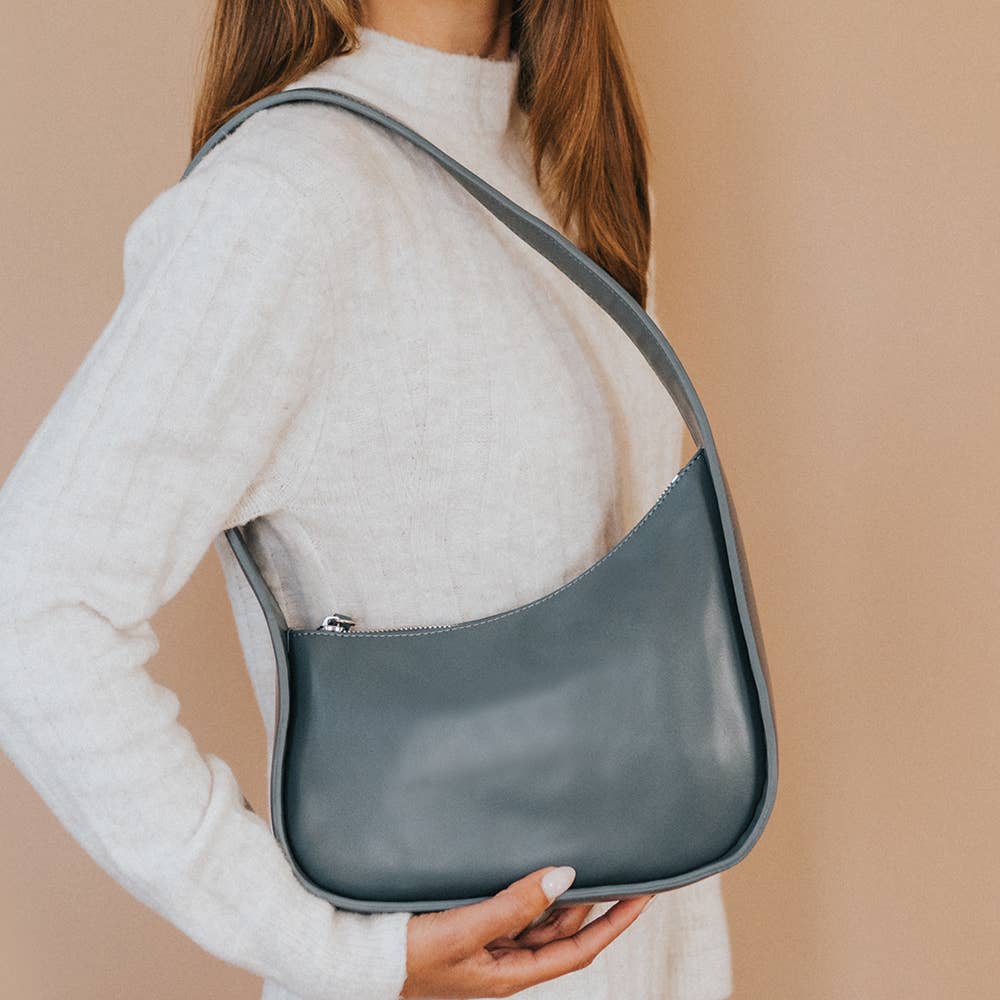 Willow Slate Recycled Vegan Shoulder Bag