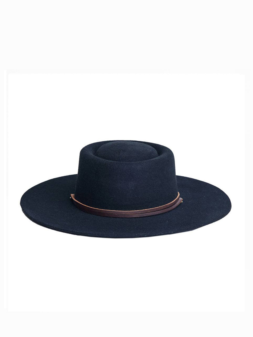 Zoila Wool Boater Hat