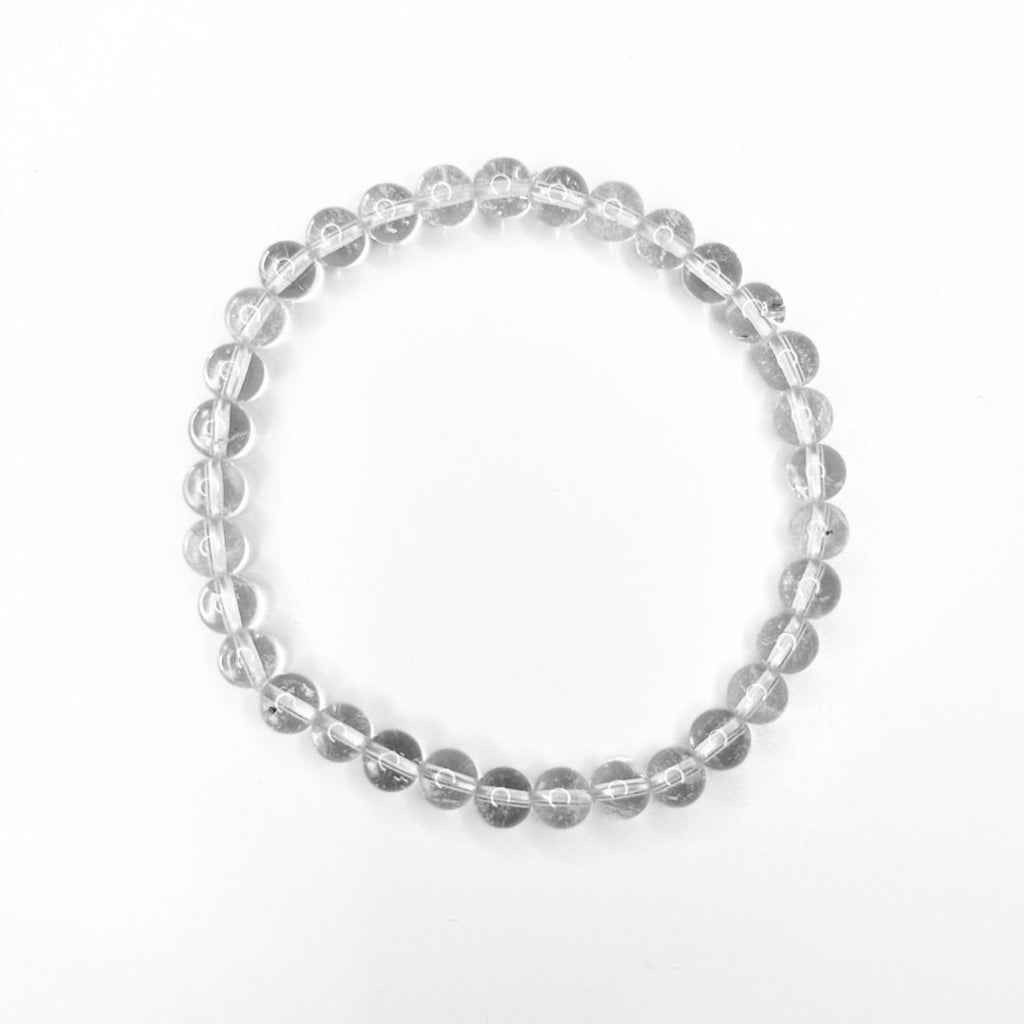 Sapphire & Sage - Clear Quartz Beaded Bracelet