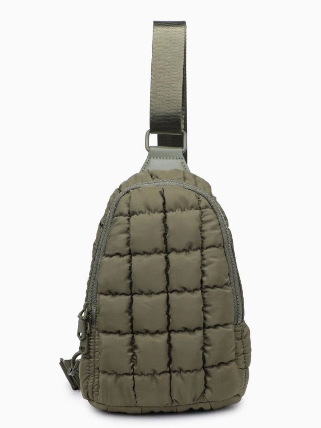 Quilted Nylon Sling Backpack