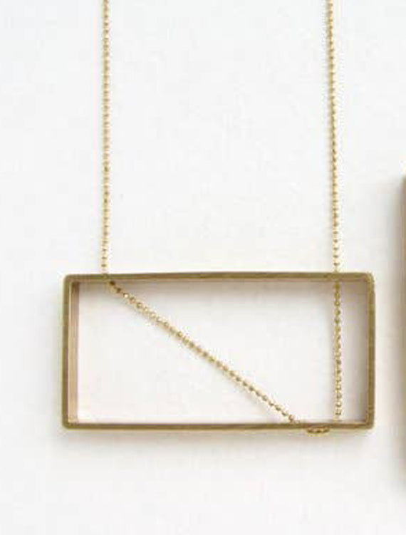 Rectangle Statement Necklace
