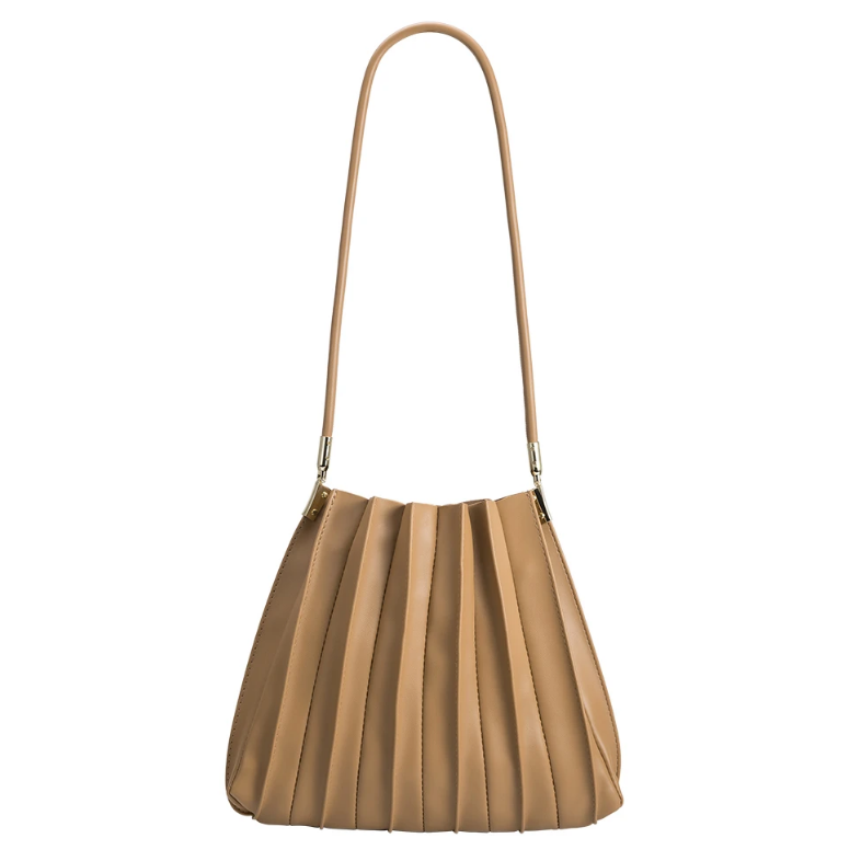 Melie Bianco Carrie Pleated Vegan Shoulder Bag