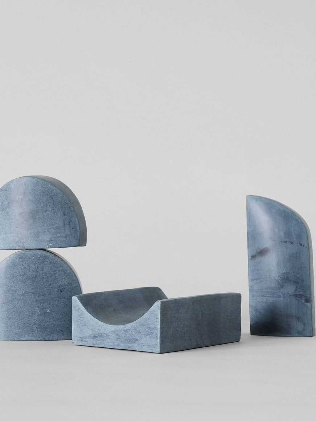 Grey Soapstone Stacking Sculpture Set