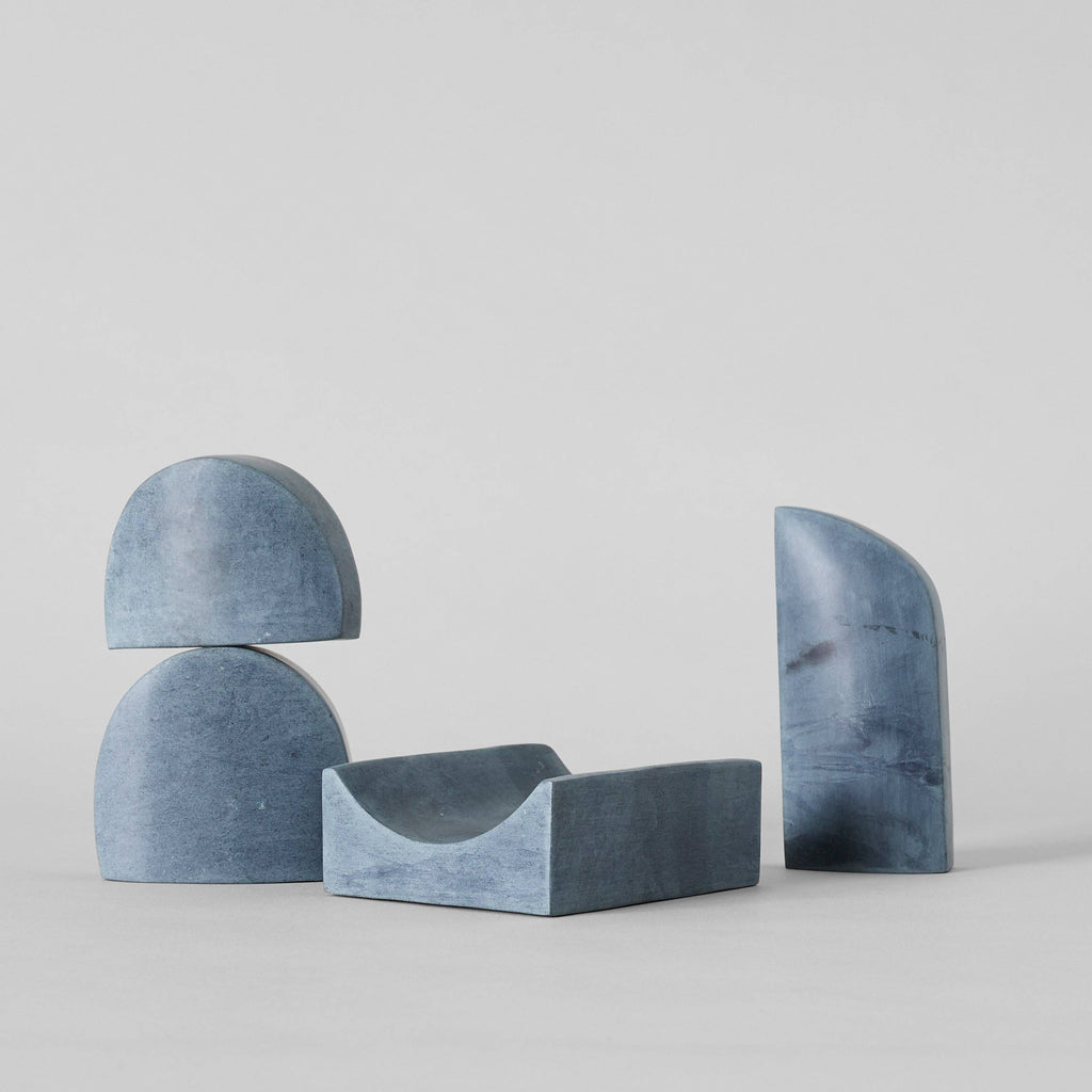 Grey Soapstone Stacking Sculpture Set