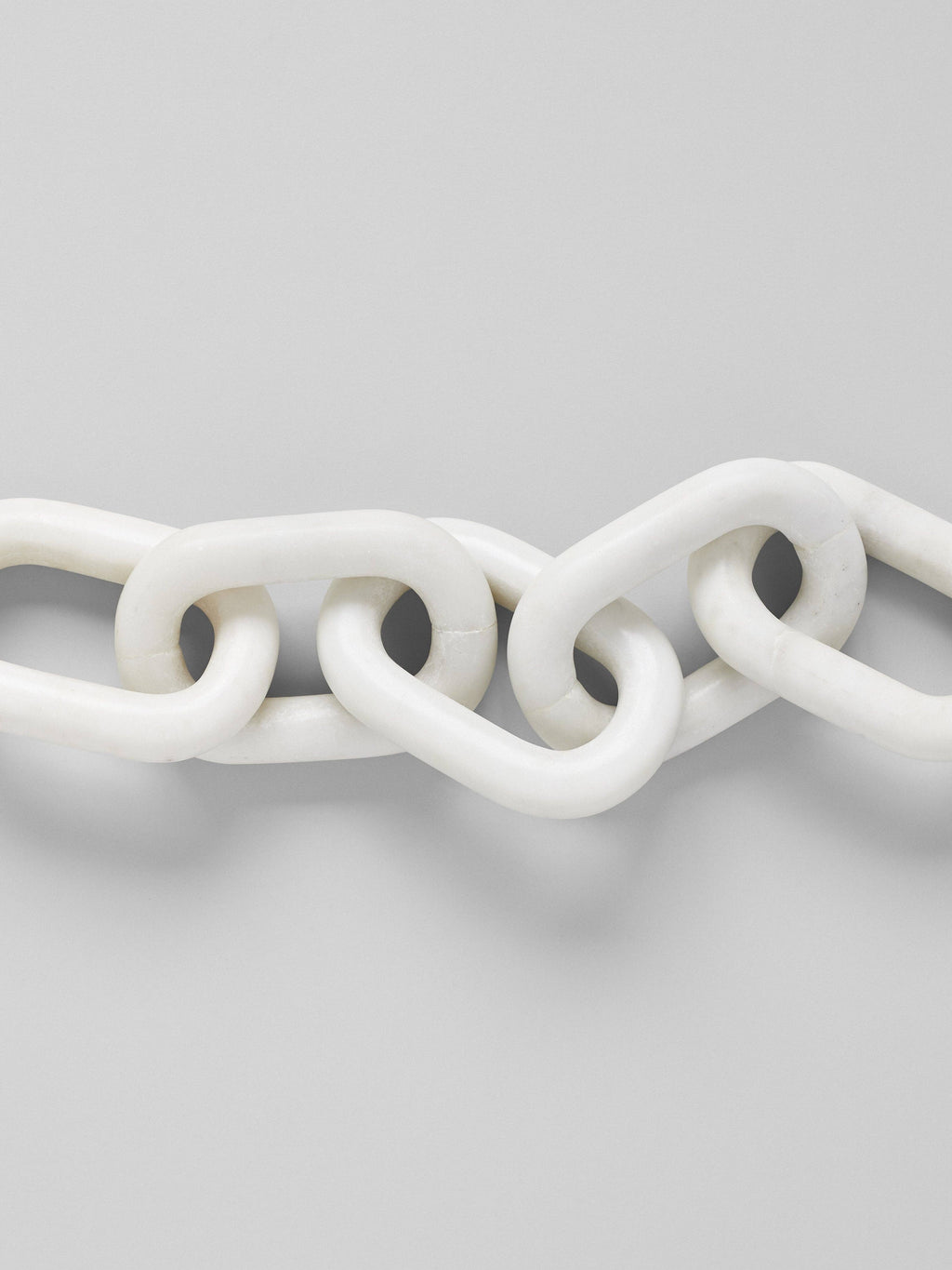 Small White Marble 5 Link Chain