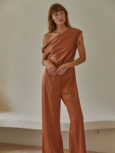 ELISE SATIN JUMPSUIT