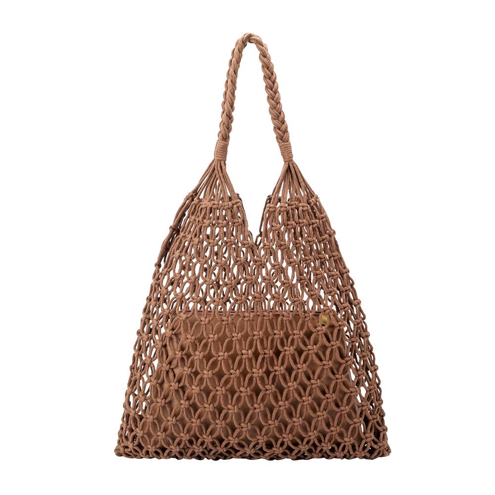 Melie Bianco - Izzy Medium Shoulder Bag in Chocolate