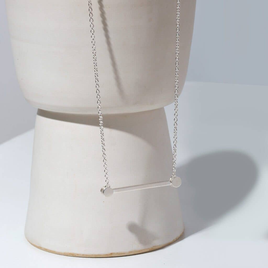 MULXIPLY - Horizon Pendant Necklace - Sterling Silver