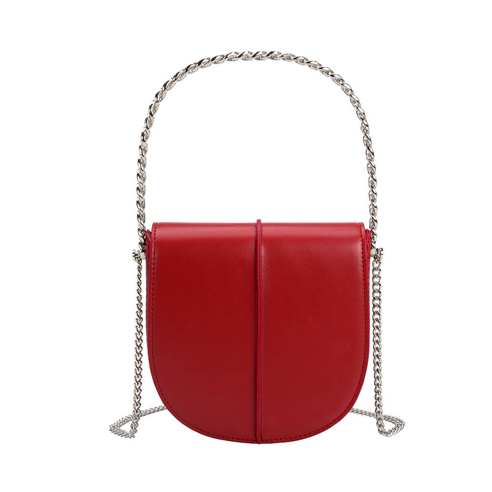 Brie Small Red Recycled Vegan Crossbody Bag